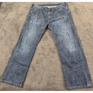 Levis 569 Jeans Mens 36x32 Medium Wash Straight Leg Relaxed Fit Skater Y2K